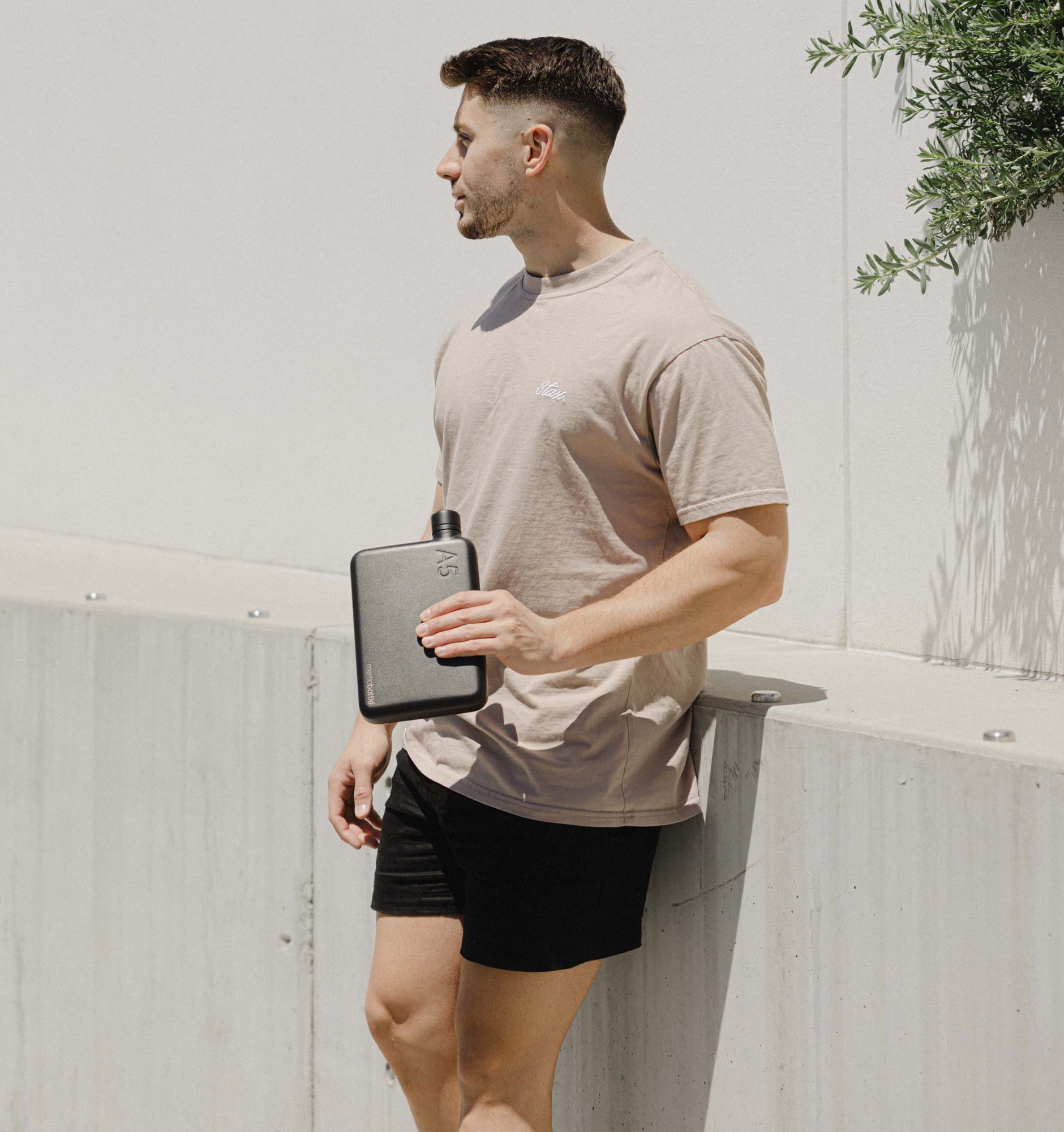 Memobottle A5 Stainless Steel Water Bottle - Black